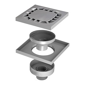 Трап PESTAN Primo Square пластиковый 150×150 мм, вертикальный, Ø50